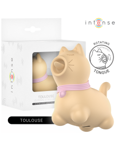 INTENSE ESTIMULADOR PUPPY LENGUA ROTADORA 360Aº PARA CLATORIS AMARILLO 2